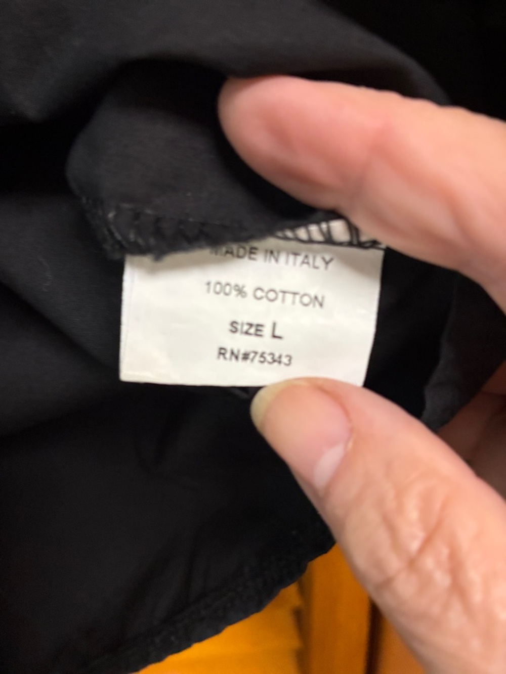 CHEPE Black Ruffle-Cuff Blouse with Crew Neck length 23”pit to pit 20” - Picture 4 of 4